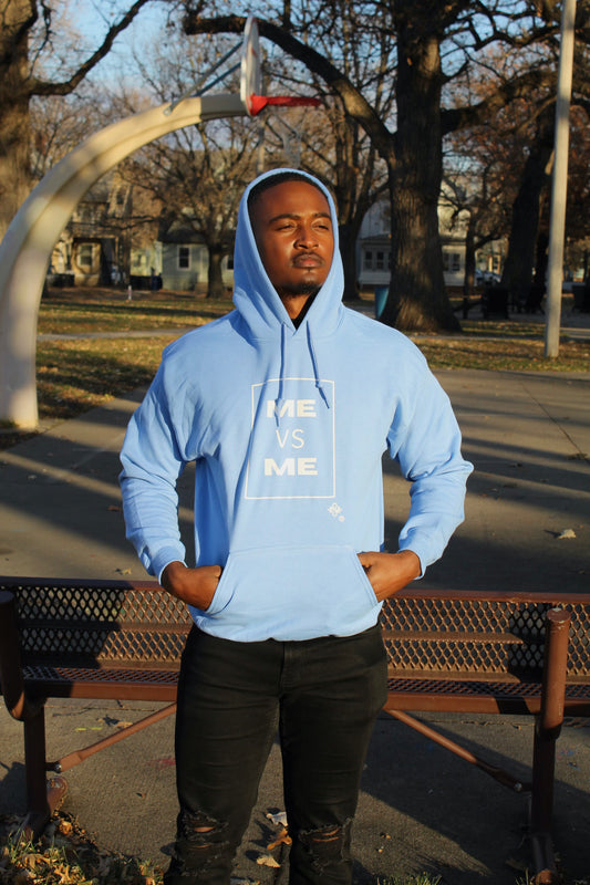 ME VS ME Powder Blue (Never Settle Hoodies)