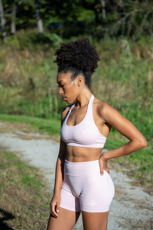 Cherry Blossom Impact Shorts - Blaise Training Never Settle