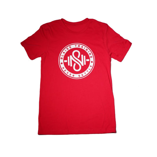 Original Blaise Logo Tee (Red) - Blaise Training Never Settle