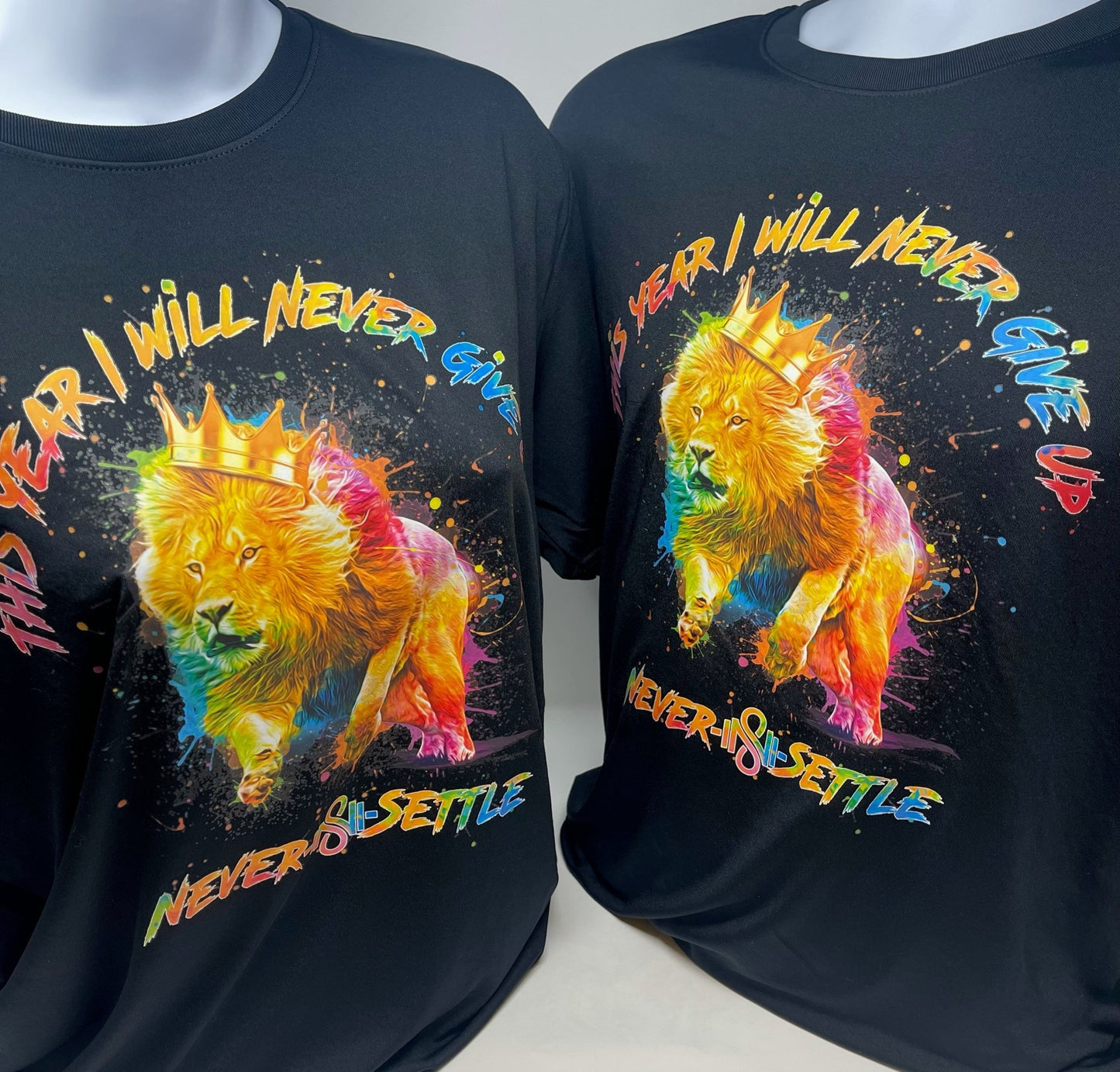 This Year I will Never Give Up BT Shirt - Blaise Training Never Settle