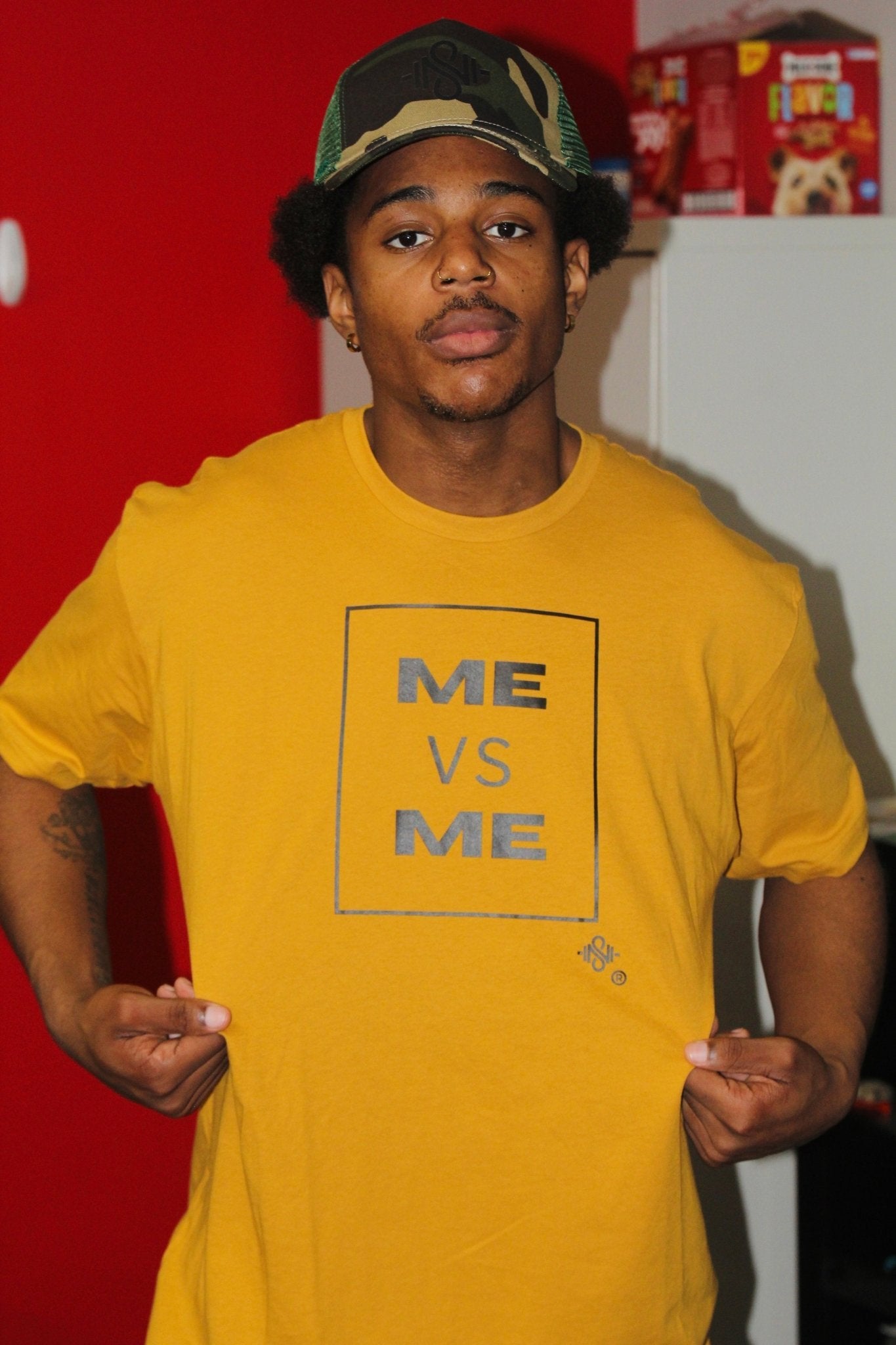 ME VS ME Texas Antique Gold & Black (Never Settle shirts) - Blaise Training Never Settle