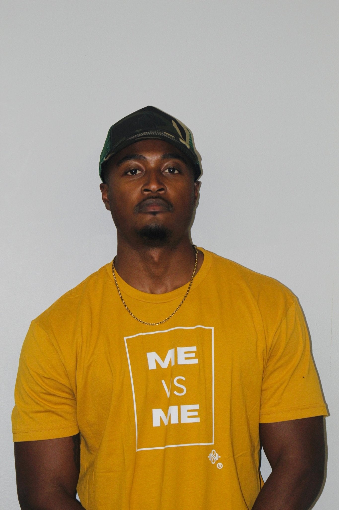 ME VS ME Texas Antique Gold & White (Never Settle shirts) - Blaise Training Never Settle