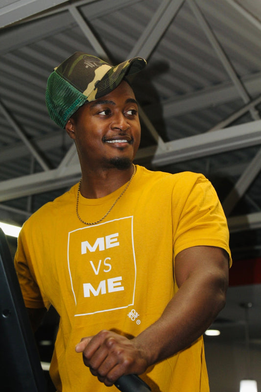 ME VS ME Texas Antique Gold & White (Never Settle shirts) - Blaise Training Never Settle