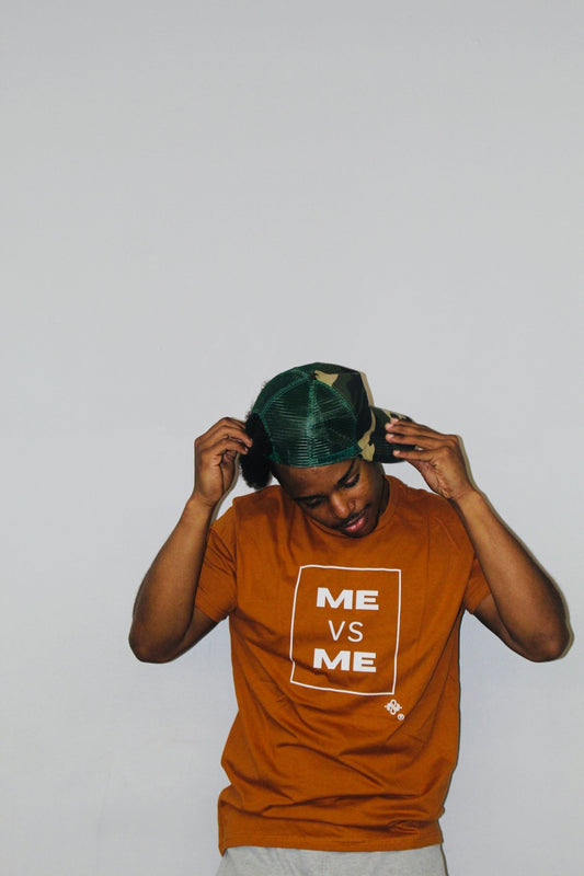 ME VS ME Texas Orange & White (Never Settle shirts) - Blaise Training Never Settle