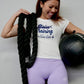 Never Settle Bubble Letter Women's (Baby T's) - Blaise Training Never Settle