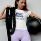 Never Settle Bubble Letter Women's (Baby T's) - Blaise Training Never Settle