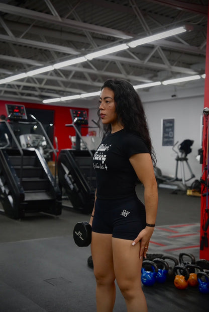 Never Settle Impact Shorts Silicone Print - Blaise Training Never Settle