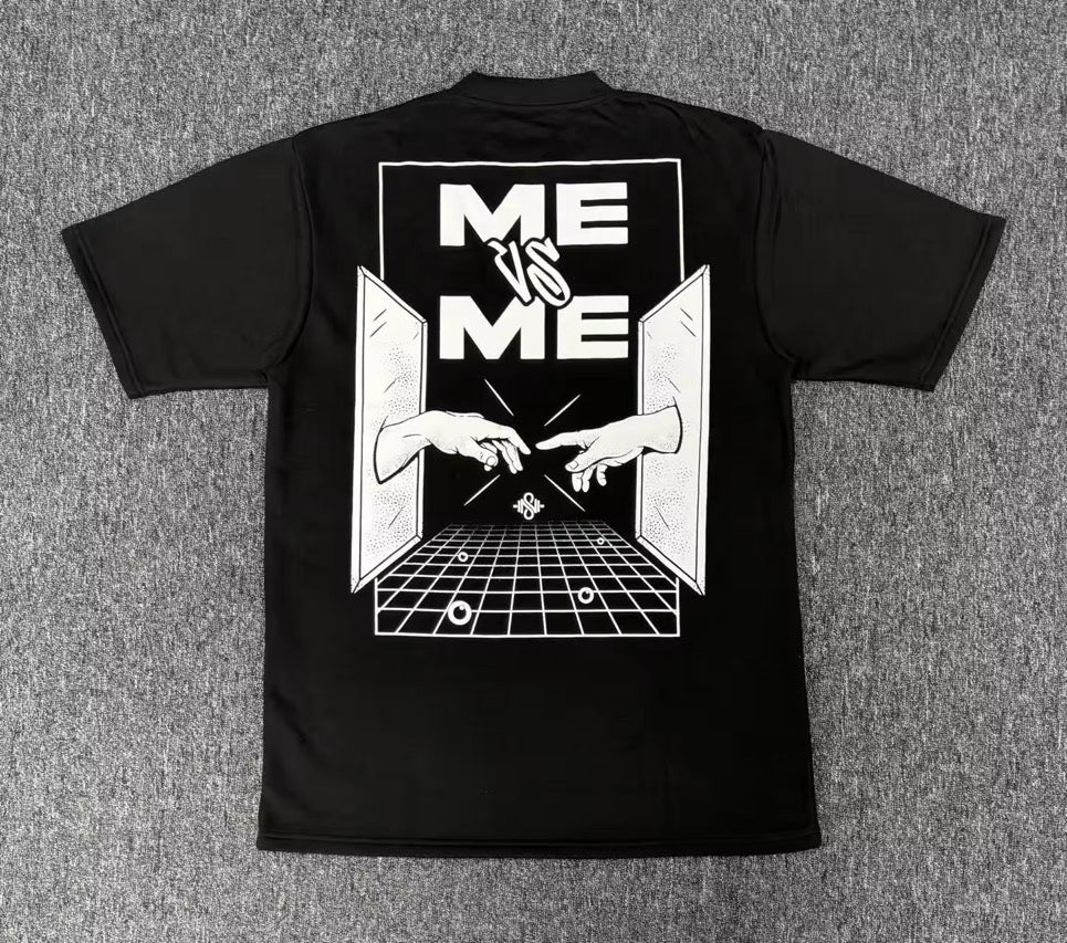 Premium ME VS ME Reflection Shirt (Never Settle Shirt) - Blaise Training Never Settle