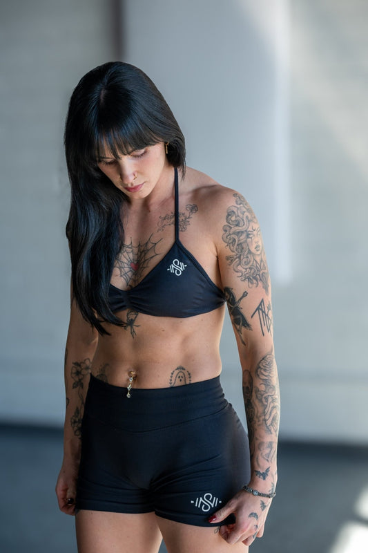 Twilight Black Impact Sports Bra - Blaise Training Never Settle