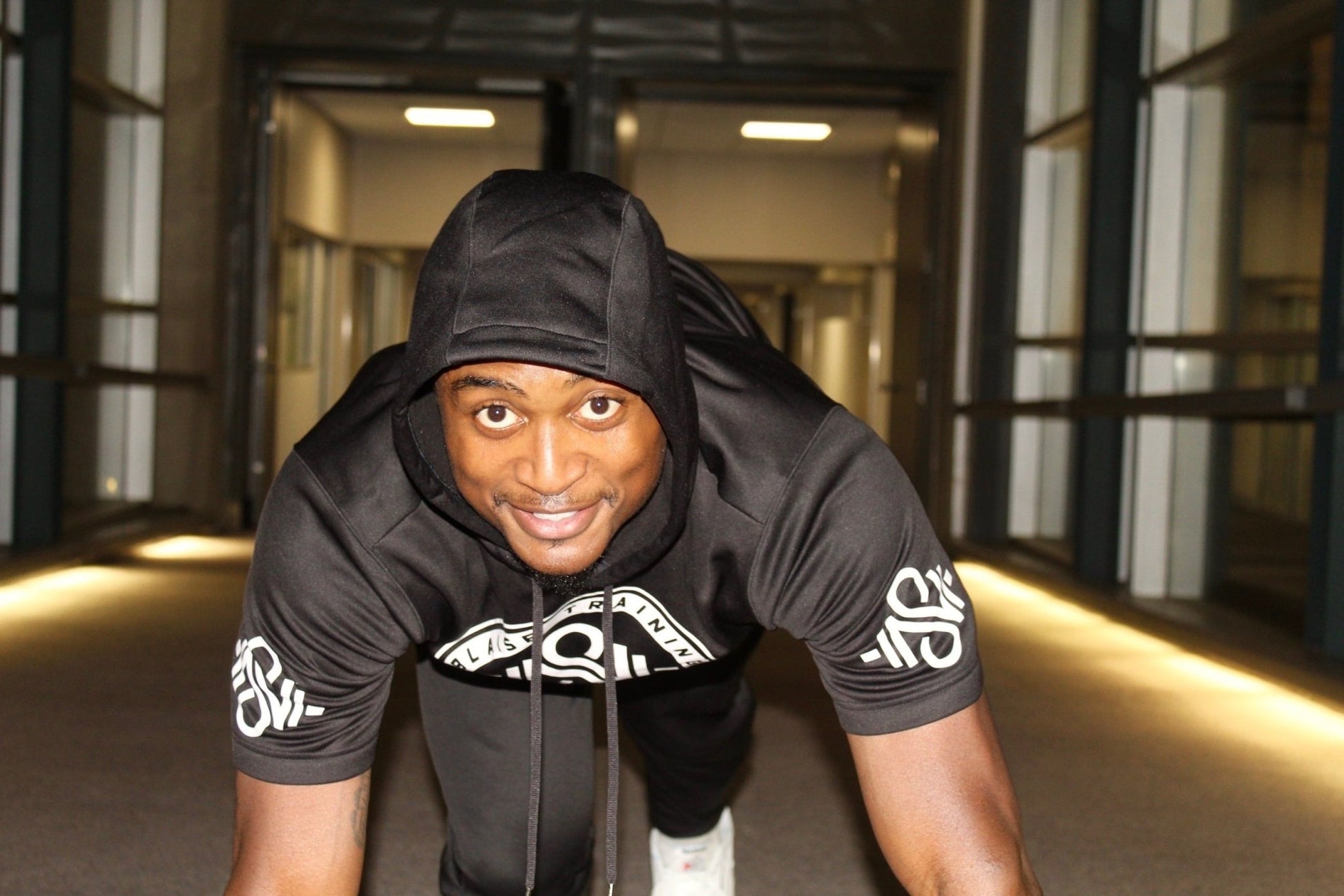 BT Short Sleeve Hoodie - Blaise Training Never Settle